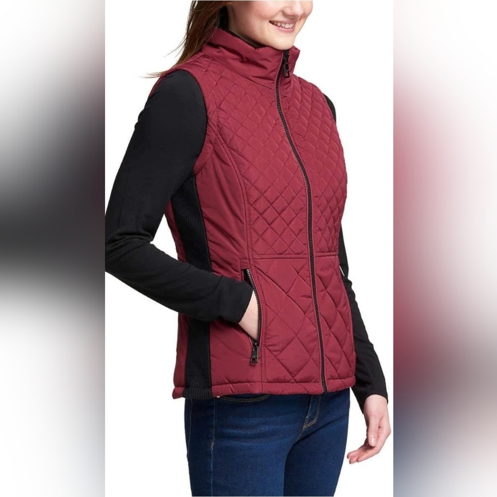 Andrew Mark Quilted Vest Jacket Sz S